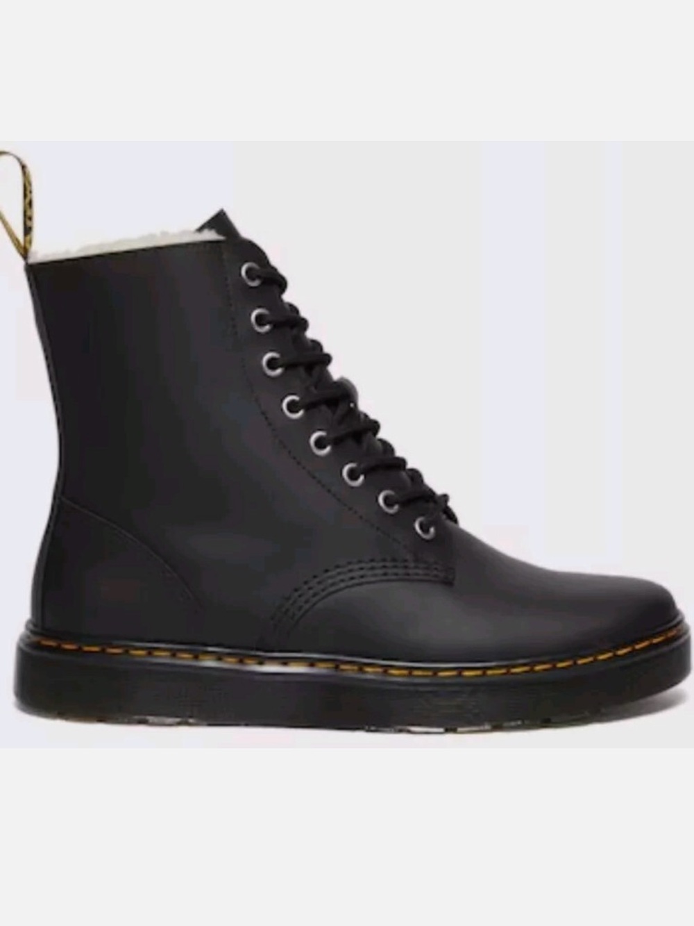 Dr. Martens Zavala FL Faux Fur Lined Leather Black Women’s size 10 NEW!!!